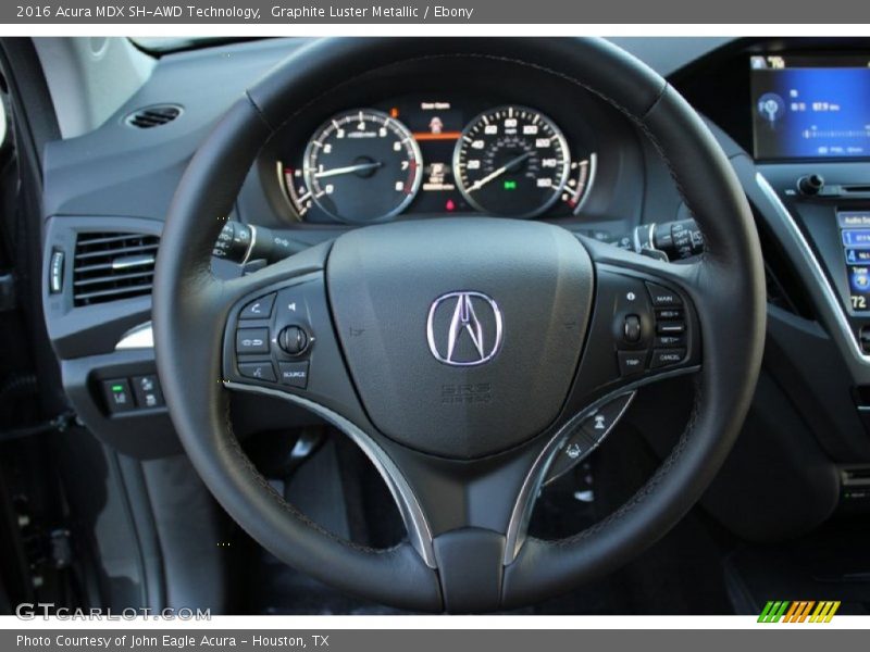 Graphite Luster Metallic / Ebony 2016 Acura MDX SH-AWD Technology