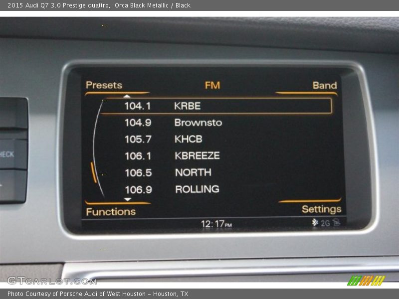 Orca Black Metallic / Black 2015 Audi Q7 3.0 Prestige quattro