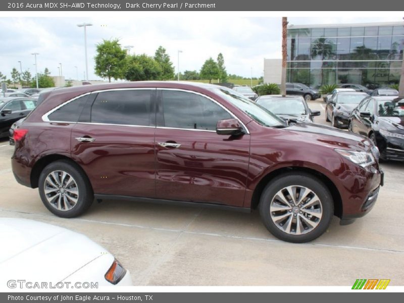 Dark Cherry Pearl / Parchment 2016 Acura MDX SH-AWD Technology