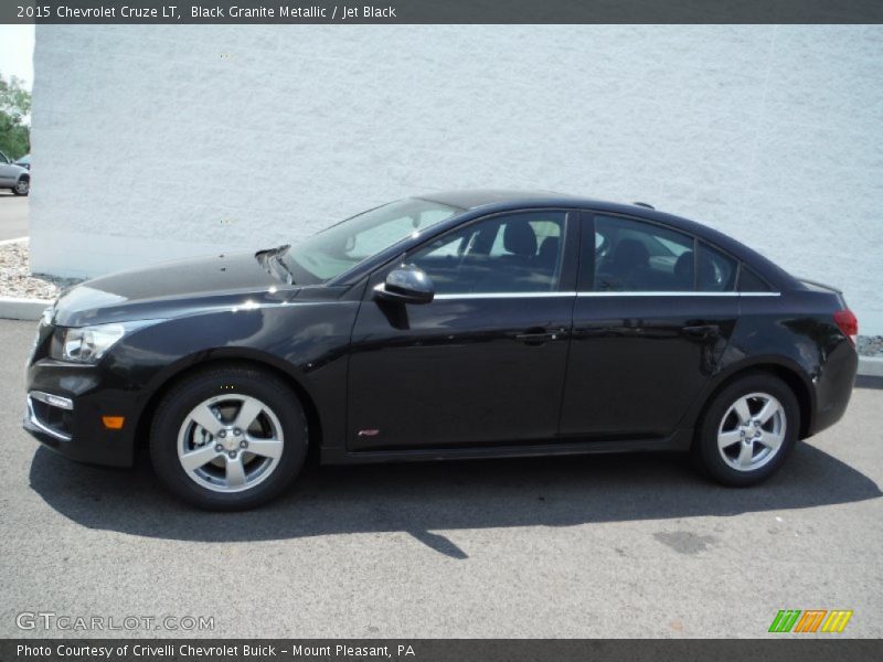 Black Granite Metallic / Jet Black 2015 Chevrolet Cruze LT