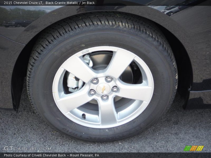 Black Granite Metallic / Jet Black 2015 Chevrolet Cruze LT