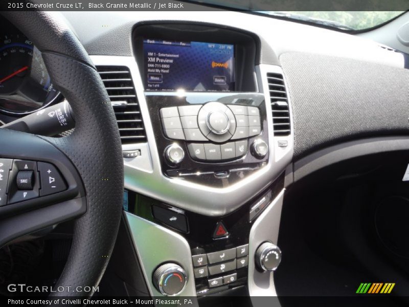 Black Granite Metallic / Jet Black 2015 Chevrolet Cruze LT