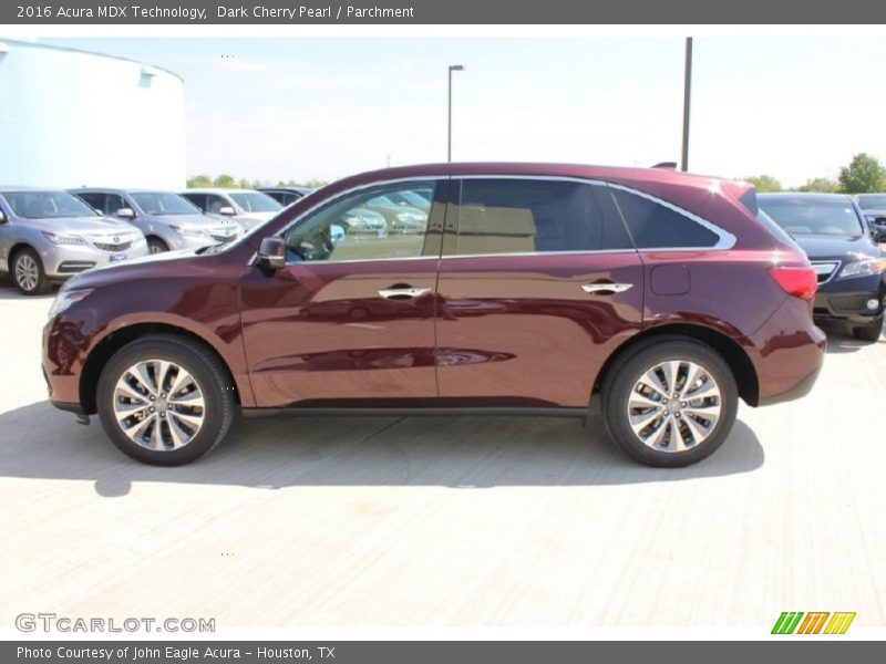Dark Cherry Pearl / Parchment 2016 Acura MDX Technology