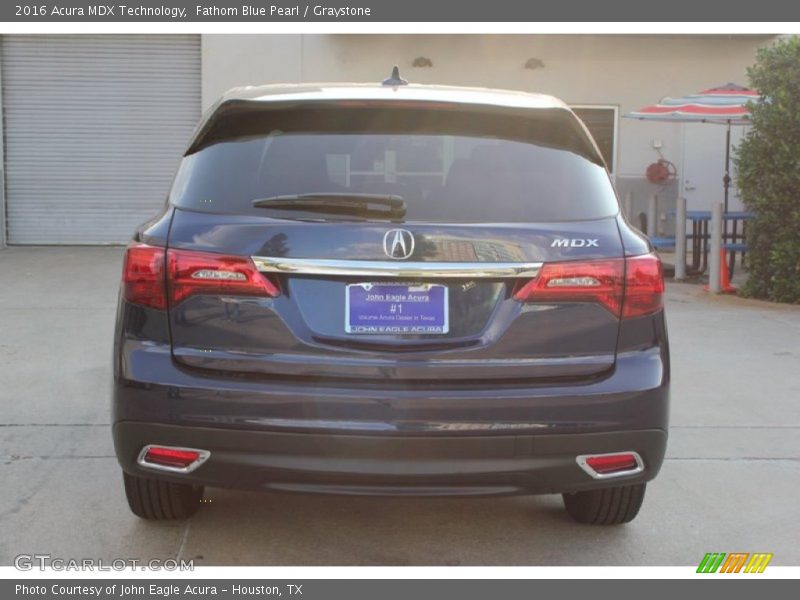 Fathom Blue Pearl / Graystone 2016 Acura MDX Technology