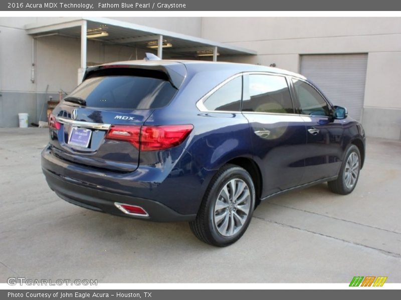 Fathom Blue Pearl / Graystone 2016 Acura MDX Technology