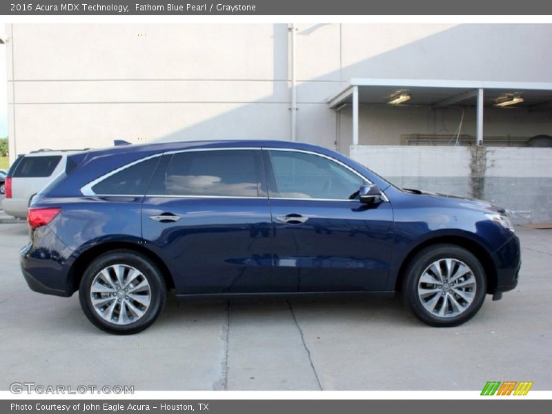 Fathom Blue Pearl / Graystone 2016 Acura MDX Technology