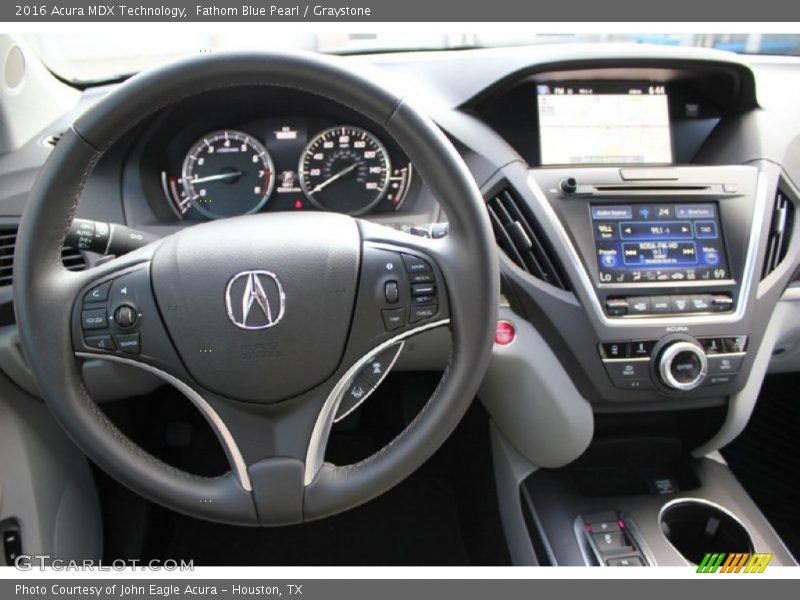 Fathom Blue Pearl / Graystone 2016 Acura MDX Technology