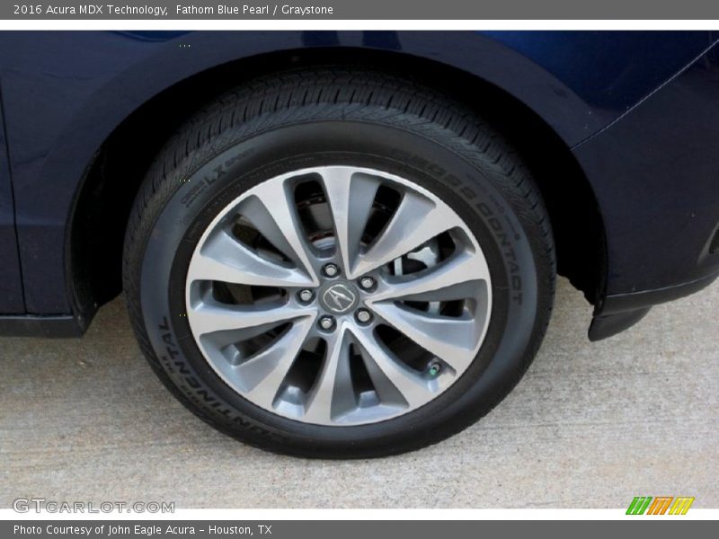 Fathom Blue Pearl / Graystone 2016 Acura MDX Technology