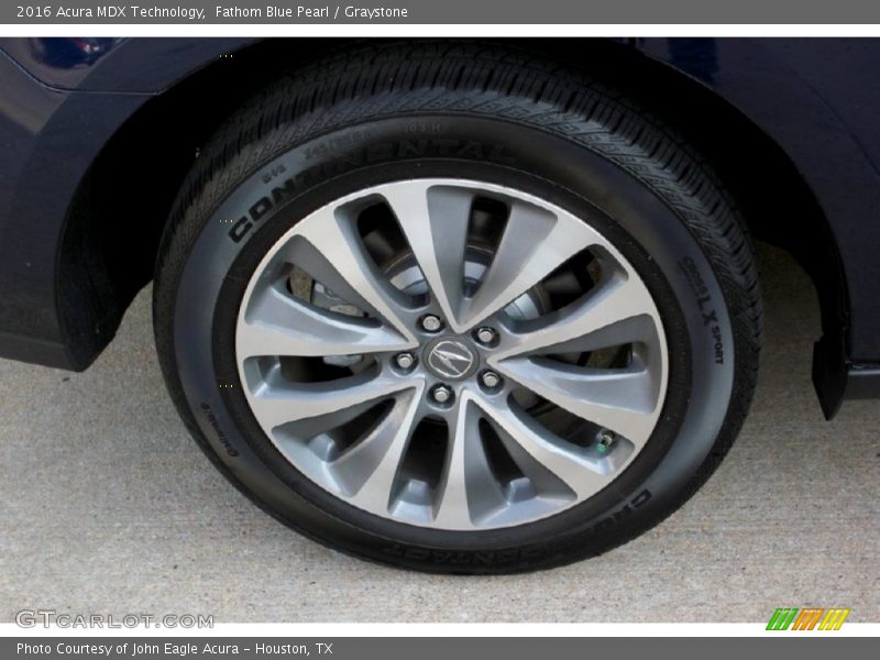 Fathom Blue Pearl / Graystone 2016 Acura MDX Technology