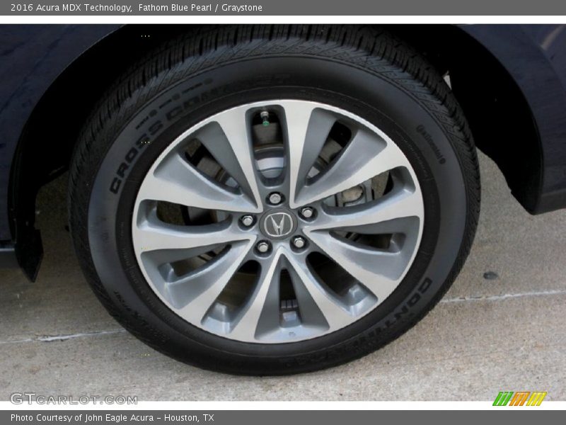Fathom Blue Pearl / Graystone 2016 Acura MDX Technology
