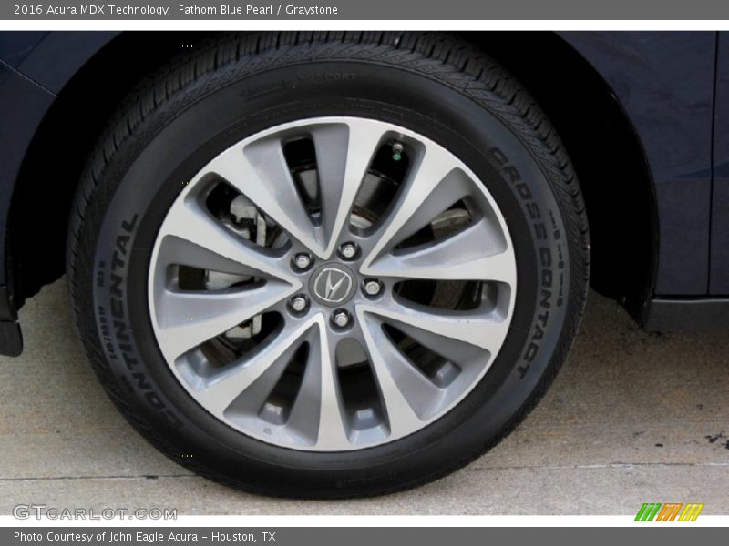 Fathom Blue Pearl / Graystone 2016 Acura MDX Technology