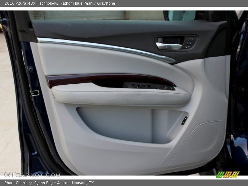 Fathom Blue Pearl / Graystone 2016 Acura MDX Technology