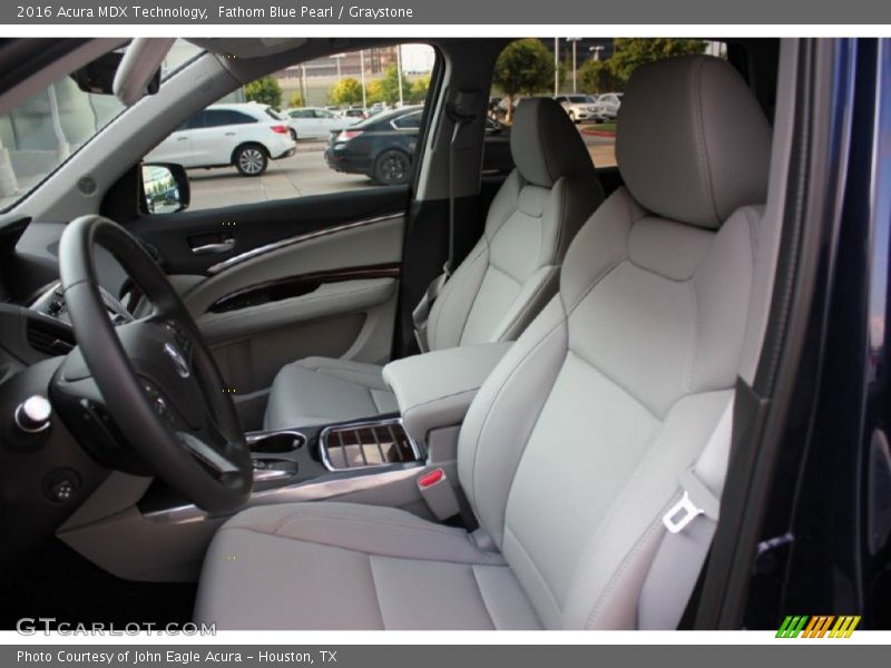 Fathom Blue Pearl / Graystone 2016 Acura MDX Technology