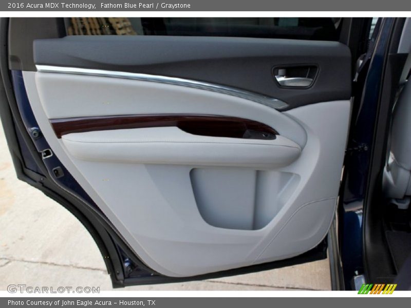 Fathom Blue Pearl / Graystone 2016 Acura MDX Technology