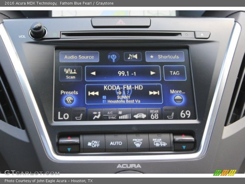 Fathom Blue Pearl / Graystone 2016 Acura MDX Technology