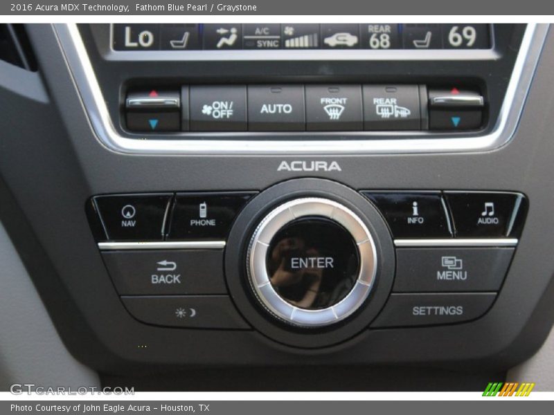 Fathom Blue Pearl / Graystone 2016 Acura MDX Technology