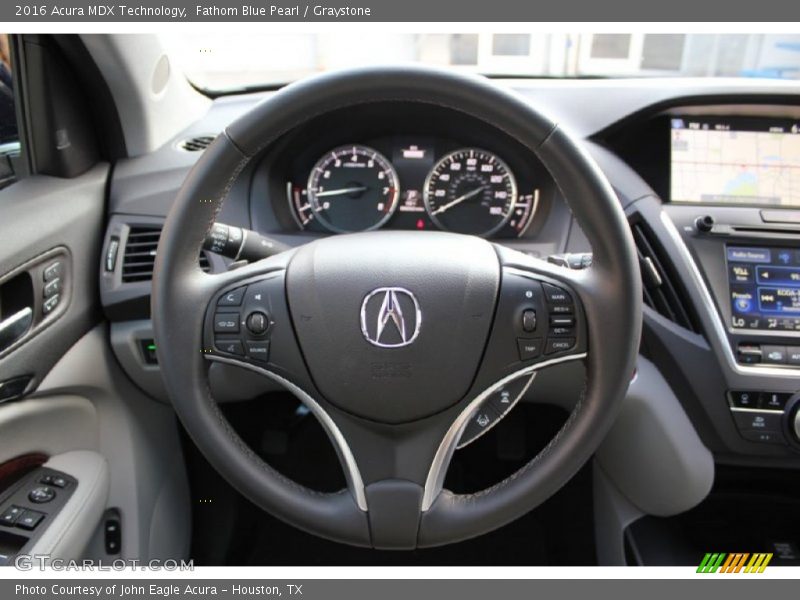Fathom Blue Pearl / Graystone 2016 Acura MDX Technology