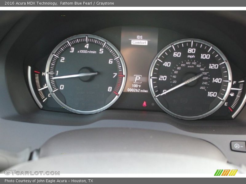 Fathom Blue Pearl / Graystone 2016 Acura MDX Technology
