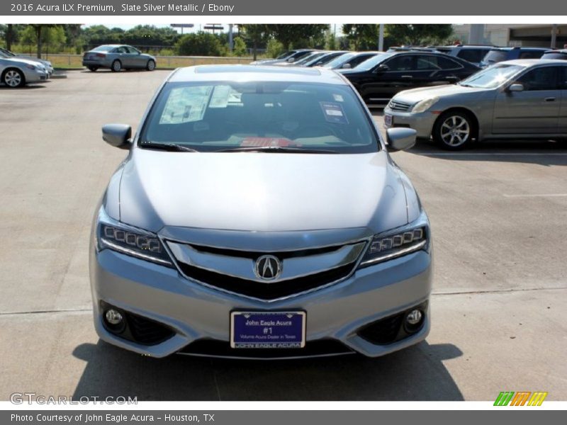 Slate Silver Metallic / Ebony 2016 Acura ILX Premium