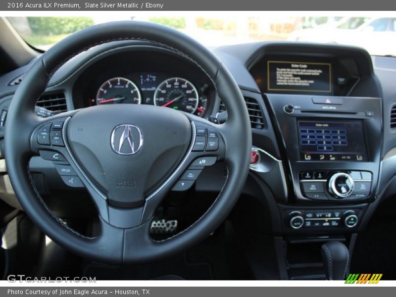 Slate Silver Metallic / Ebony 2016 Acura ILX Premium