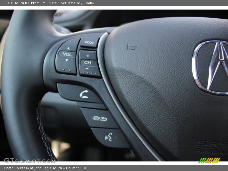 Slate Silver Metallic / Ebony 2016 Acura ILX Premium