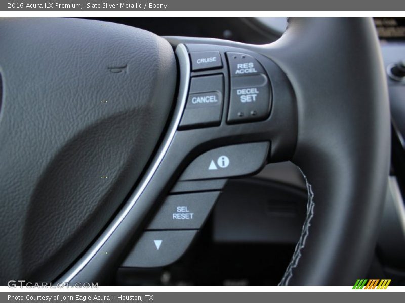 Slate Silver Metallic / Ebony 2016 Acura ILX Premium