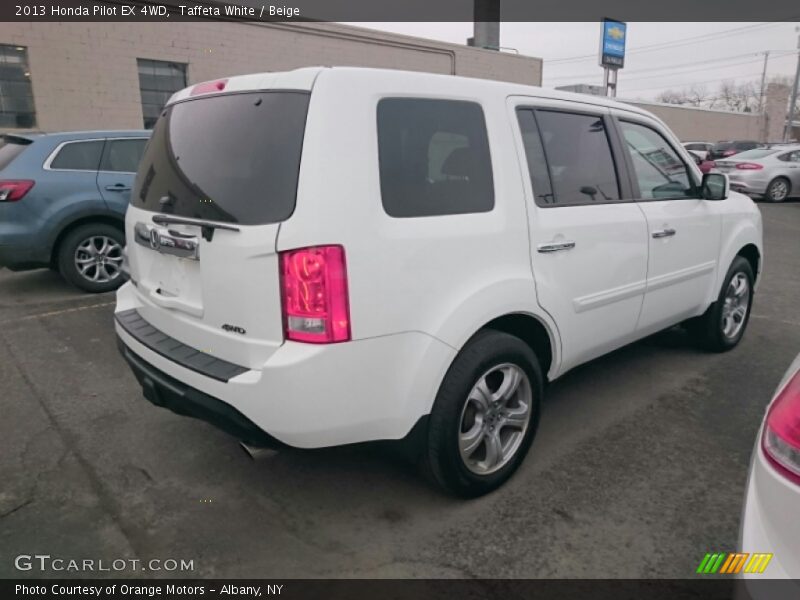 Taffeta White / Beige 2013 Honda Pilot EX 4WD