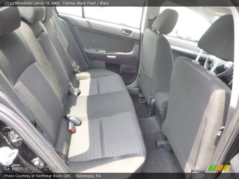Tarmac Black Pearl / Black 2012 Mitsubishi Lancer SE AWD