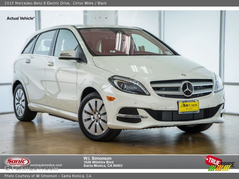 Cirrus White / Black 2015 Mercedes-Benz B Electric Drive