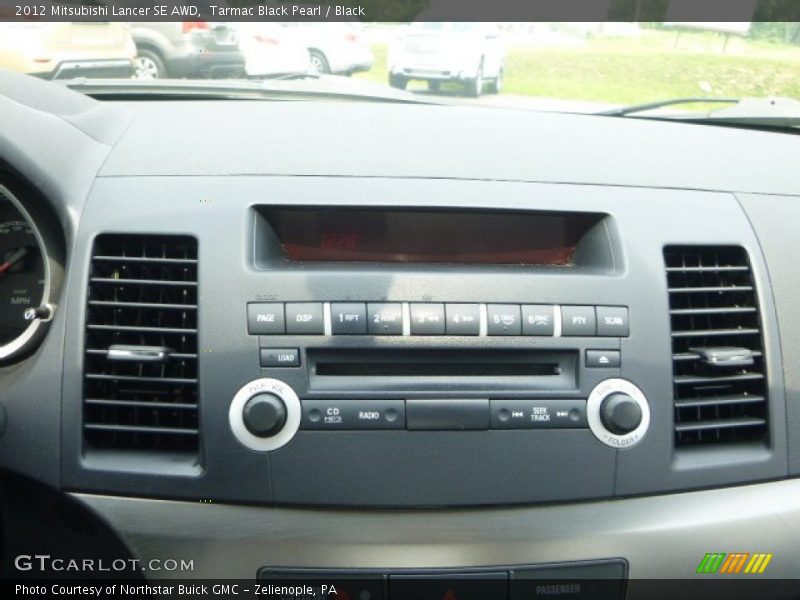 Tarmac Black Pearl / Black 2012 Mitsubishi Lancer SE AWD