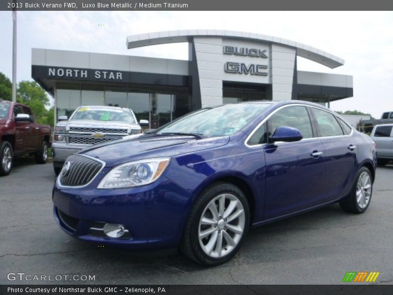Luxo Blue Metallic / Medium Titanium 2013 Buick Verano FWD
