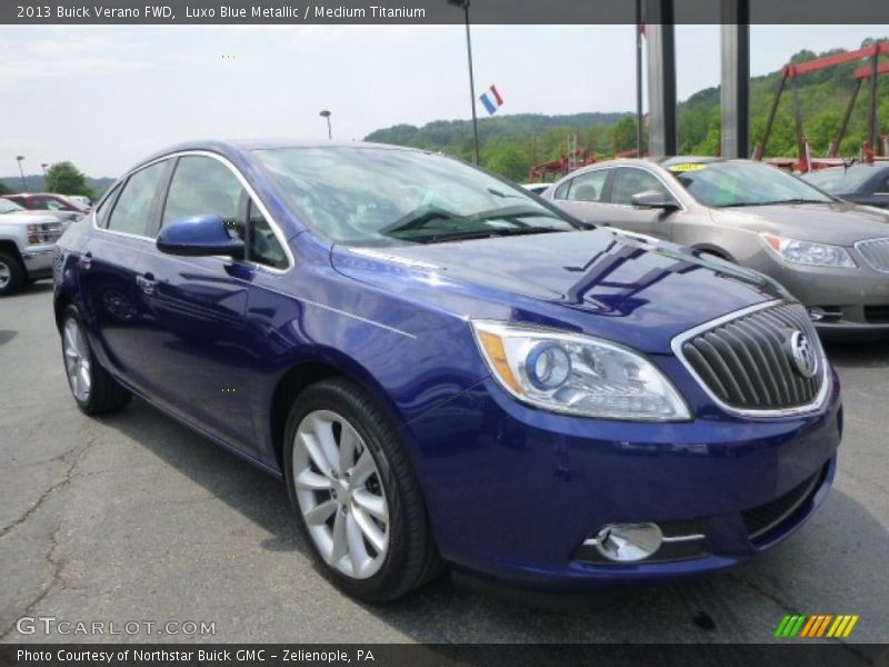 Luxo Blue Metallic / Medium Titanium 2013 Buick Verano FWD