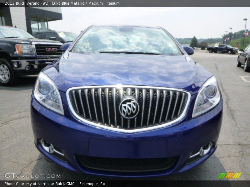 Luxo Blue Metallic / Medium Titanium 2013 Buick Verano FWD