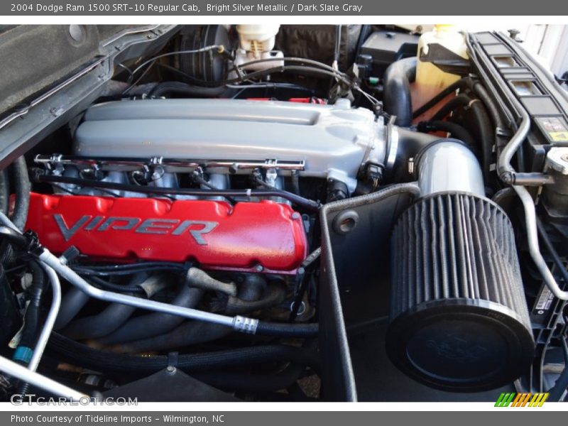 Bright Silver Metallic / Dark Slate Gray 2004 Dodge Ram 1500 SRT-10 Regular Cab