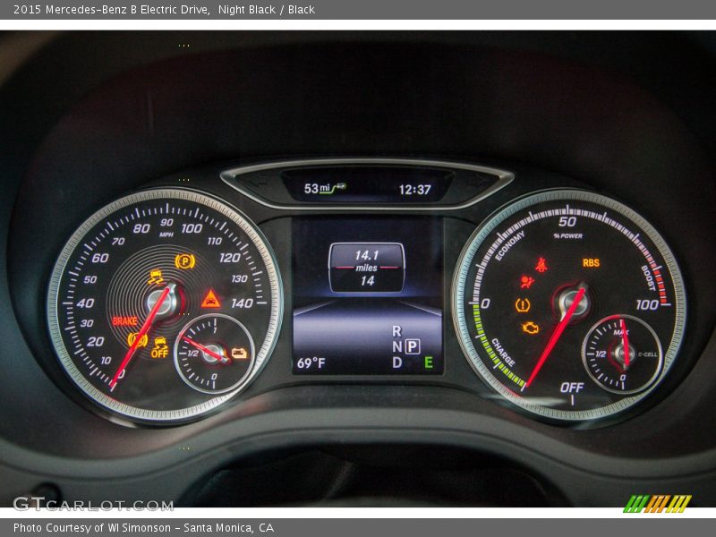  2015 B Electric Drive Electric Drive Gauges