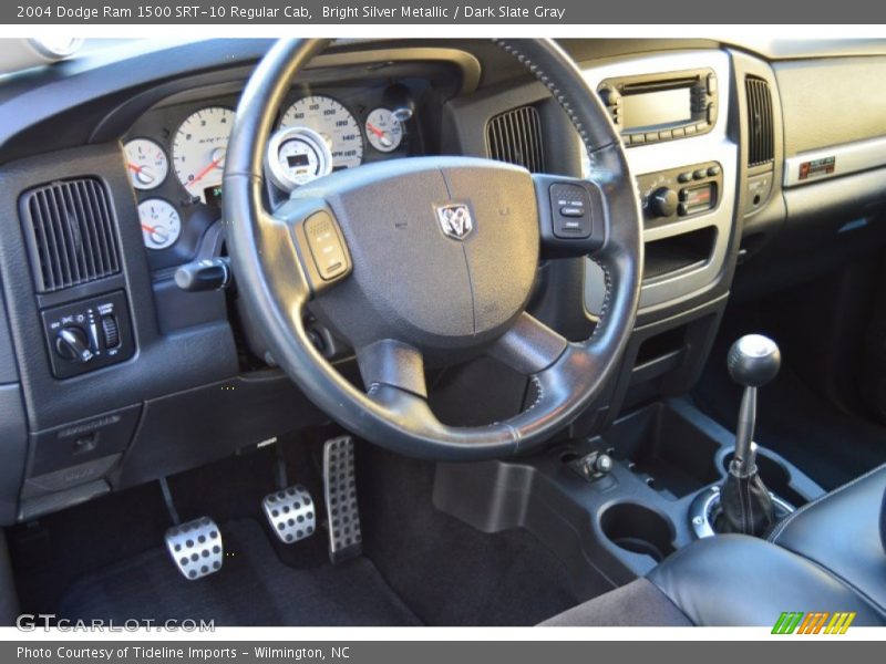 Bright Silver Metallic / Dark Slate Gray 2004 Dodge Ram 1500 SRT-10 Regular Cab