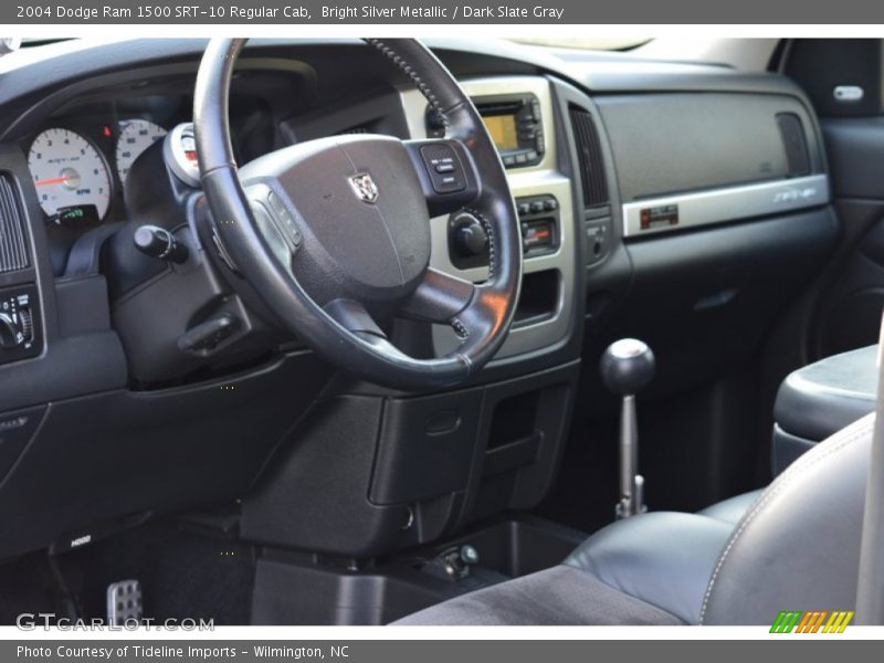 Bright Silver Metallic / Dark Slate Gray 2004 Dodge Ram 1500 SRT-10 Regular Cab