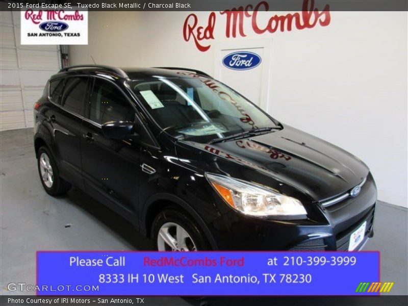 Tuxedo Black Metallic / Charcoal Black 2015 Ford Escape SE