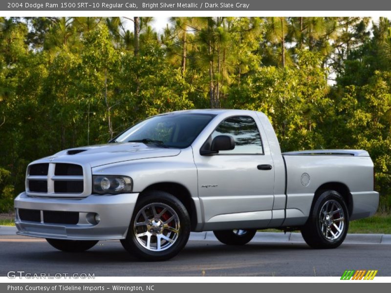 Bright Silver Metallic / Dark Slate Gray 2004 Dodge Ram 1500 SRT-10 Regular Cab