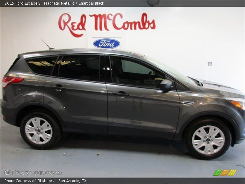 Magnetic Metallic / Charcoal Black 2015 Ford Escape S