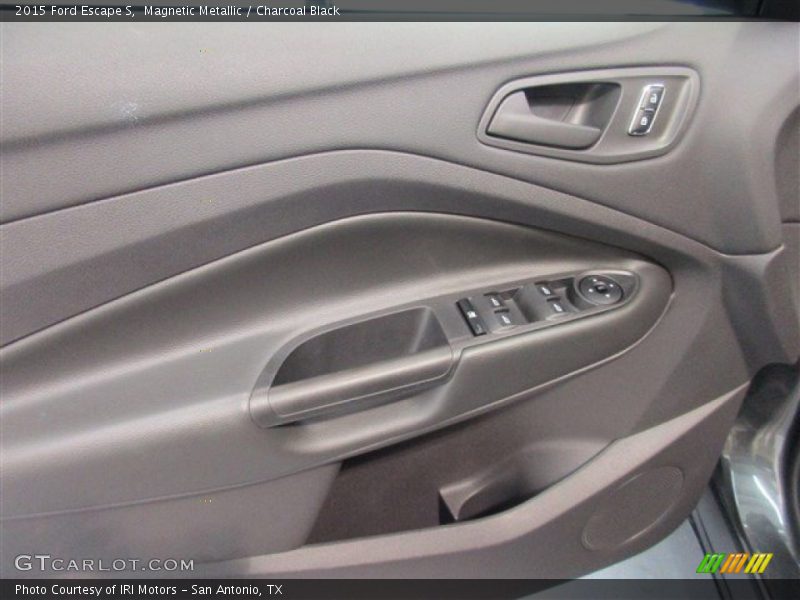Magnetic Metallic / Charcoal Black 2015 Ford Escape S