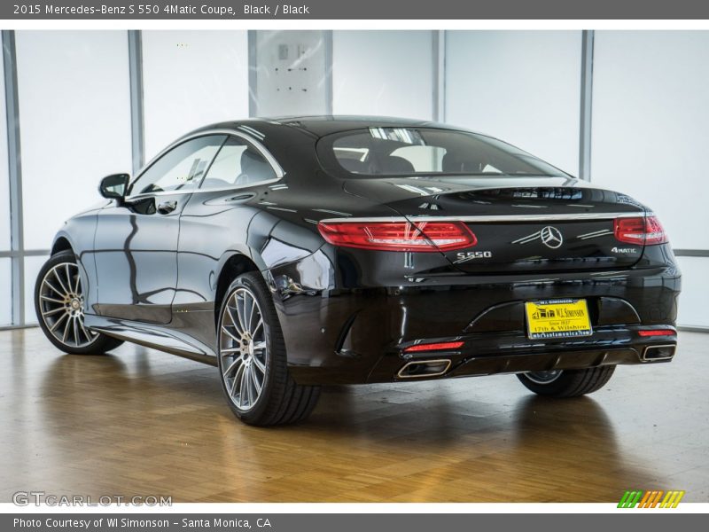 Black / Black 2015 Mercedes-Benz S 550 4Matic Coupe