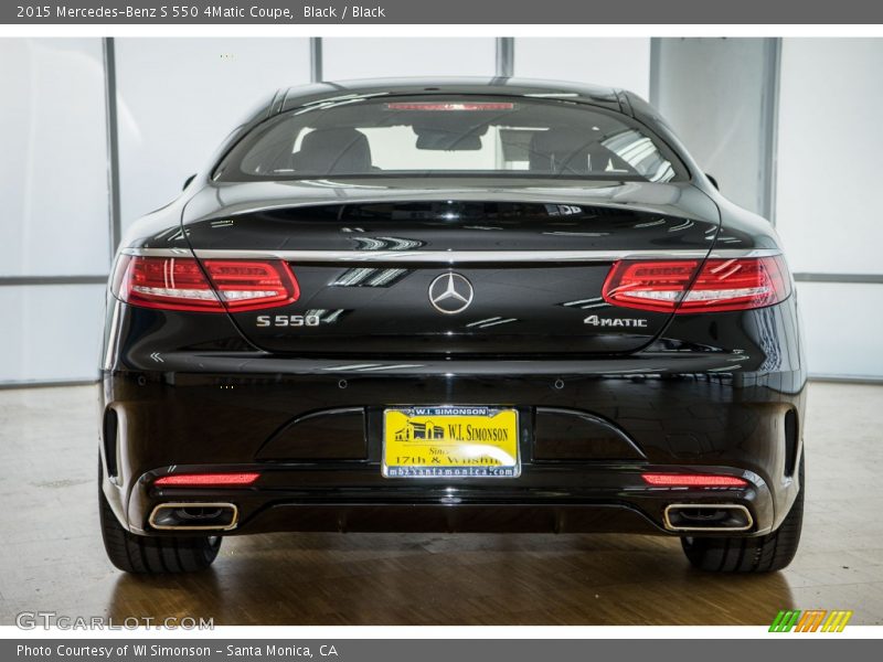 Black / Black 2015 Mercedes-Benz S 550 4Matic Coupe
