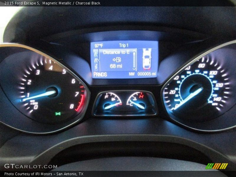 Magnetic Metallic / Charcoal Black 2015 Ford Escape S