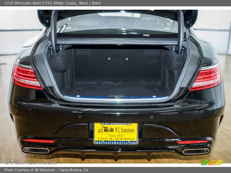 Black / Black 2015 Mercedes-Benz S 550 4Matic Coupe