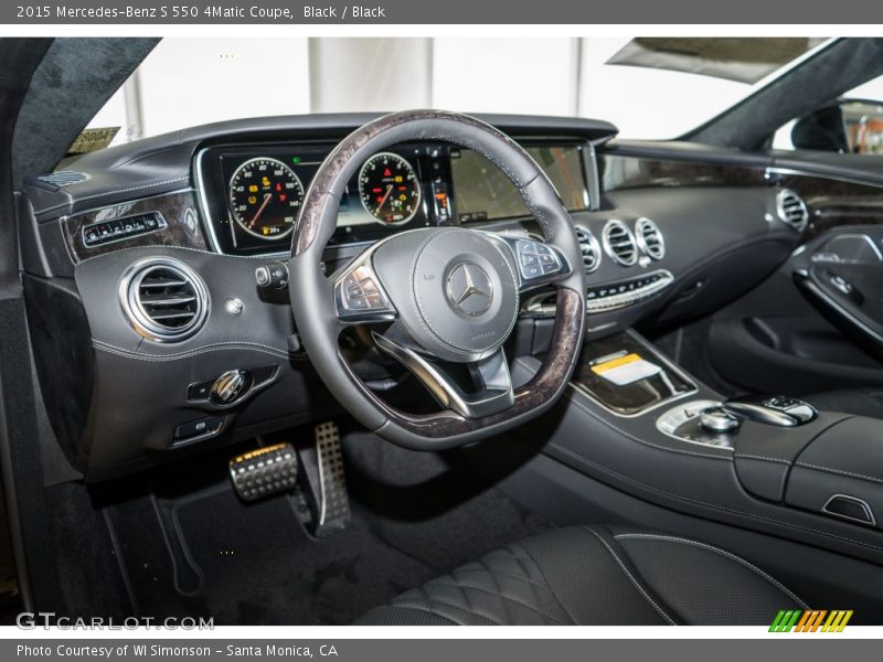 Black / Black 2015 Mercedes-Benz S 550 4Matic Coupe