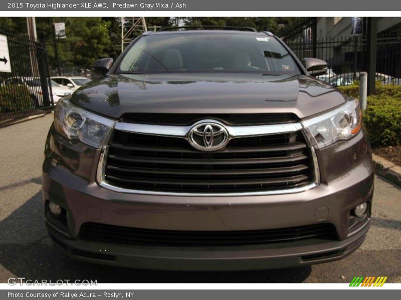 Predawn Gray Mica / Ash 2015 Toyota Highlander XLE AWD
