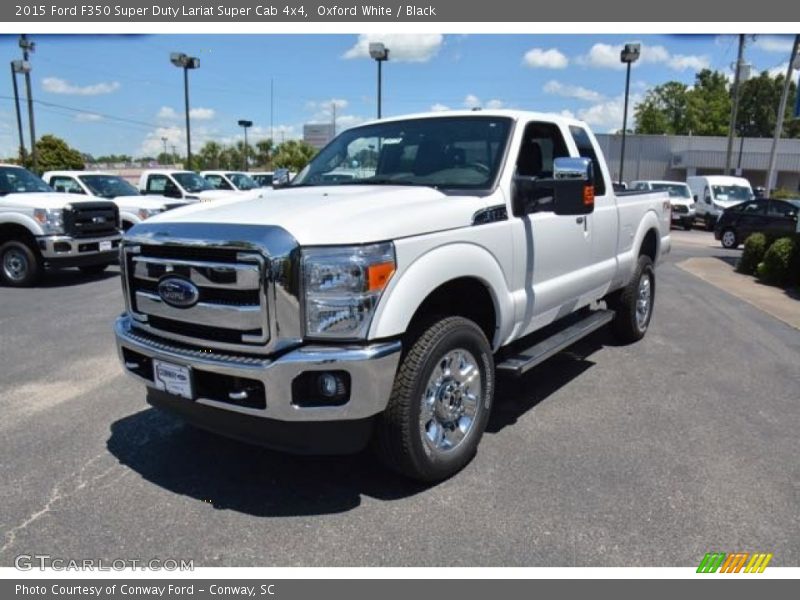 Oxford White / Black 2015 Ford F350 Super Duty Lariat Super Cab 4x4