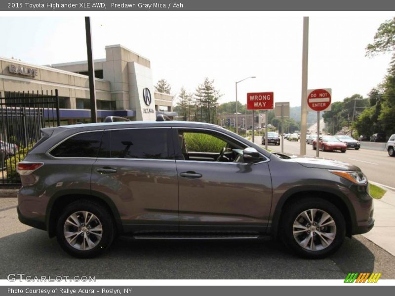 Predawn Gray Mica / Ash 2015 Toyota Highlander XLE AWD