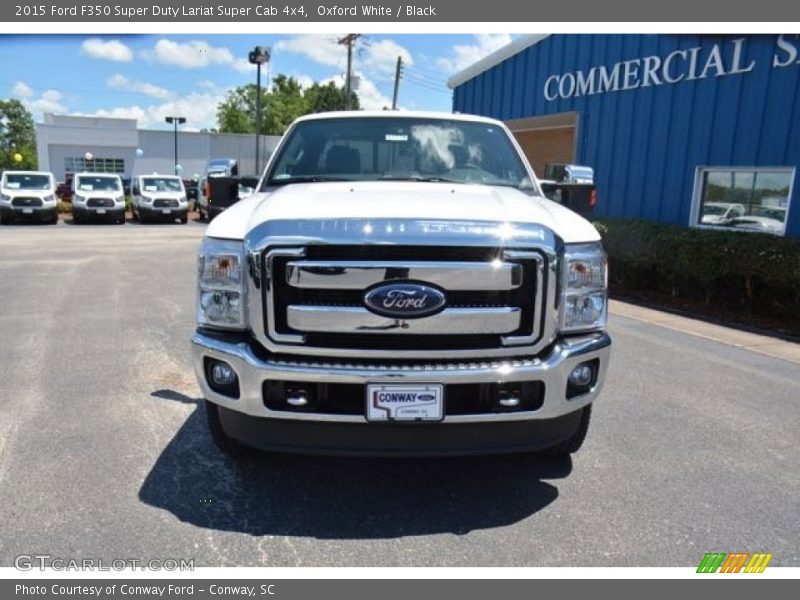 Oxford White / Black 2015 Ford F350 Super Duty Lariat Super Cab 4x4